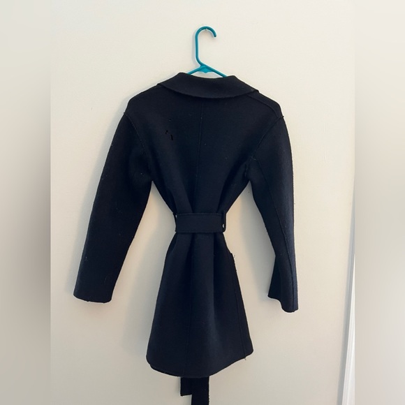 J Crew Sabina Boiled Wool Belted Wrap Coat - Picture 4 of 5